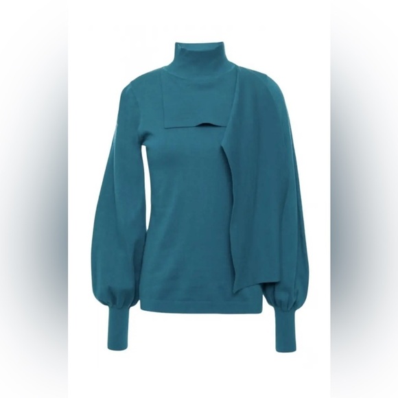 Zimmermann turquoise sweater sz 0